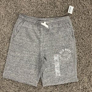 NWT Boys Old Navy Heather Gray Athletic Shorts, size large 10-12